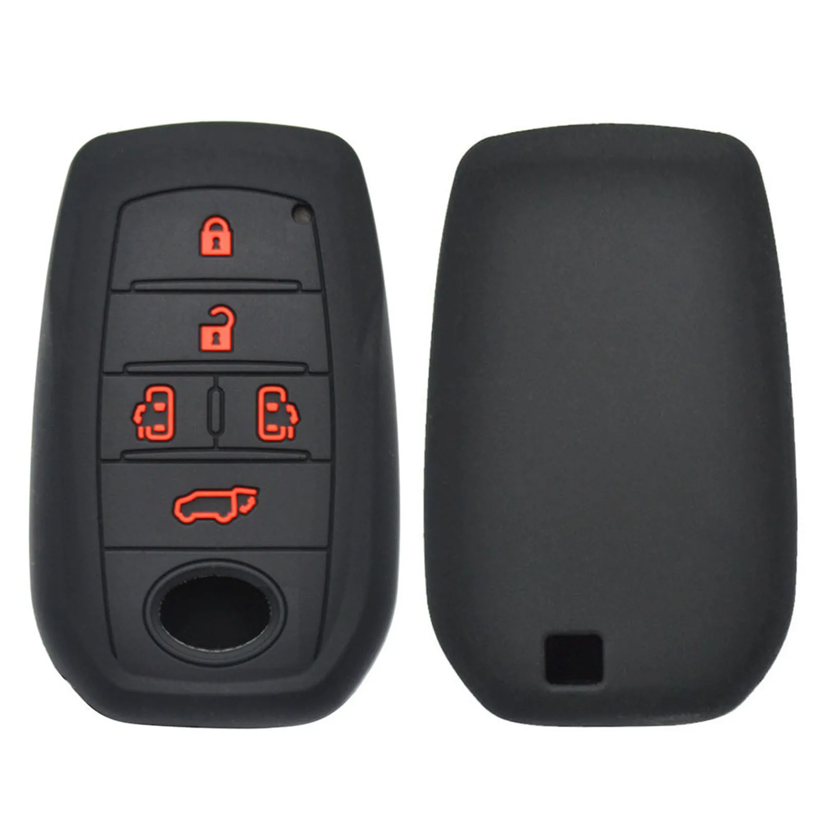 

Silicone Car Key Cover Remote Fob Case For Toyota Vellfire alphard 30 series 2015-2017 2018 2019 Shell Jacket Protector 5 Button