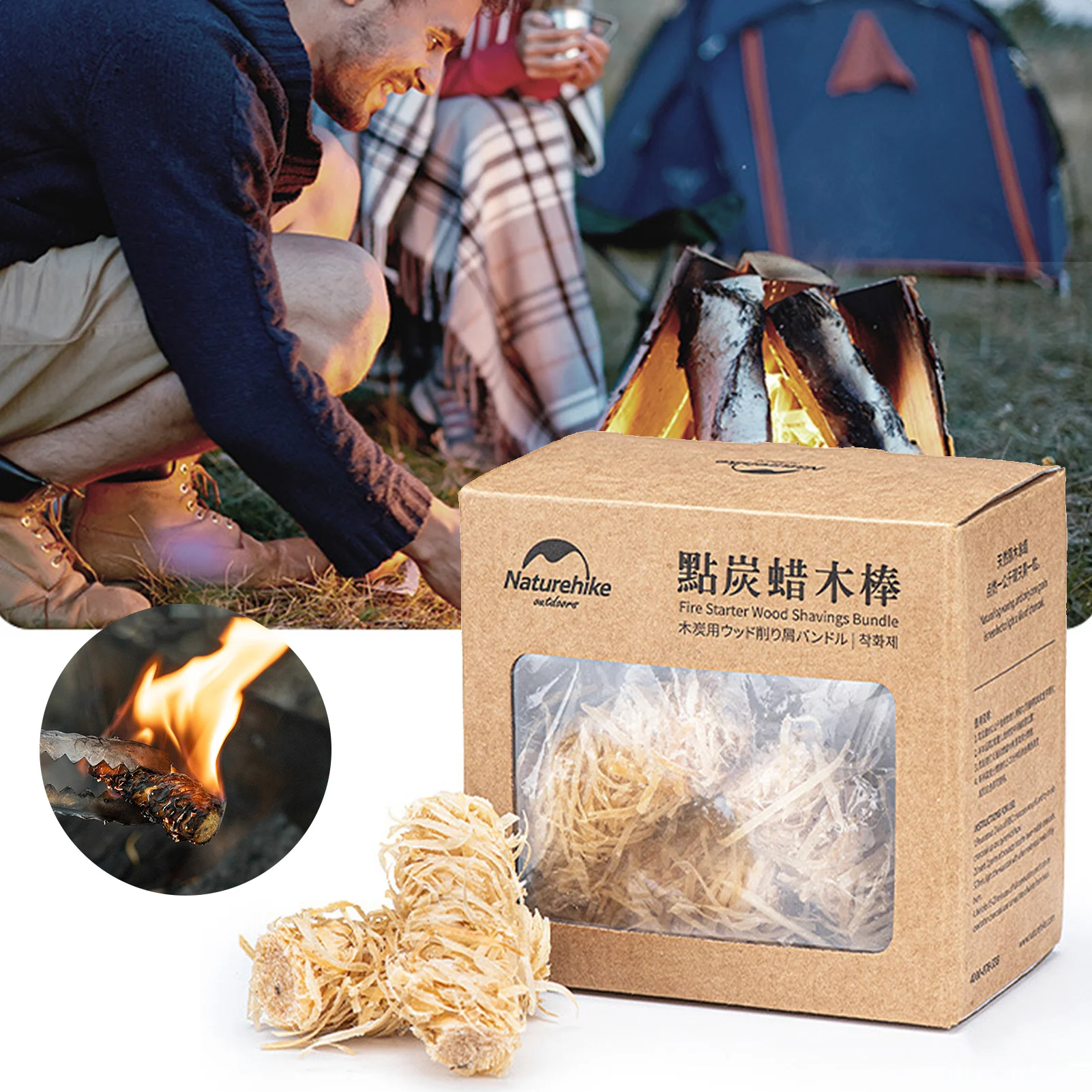 Fireplace Lighters Eco Wood Firelighter Fire Starters For BBQ Ignitor Combustion Aid Fire Outdoor Barbecue Wooden Stick Dropship