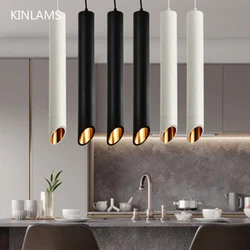 Nordic Modern Loft Ceiling Lamp Chandelier Lamps No Dimmable LED Pendant Kitchen Bar Living Room Black And White Gold Chandelier