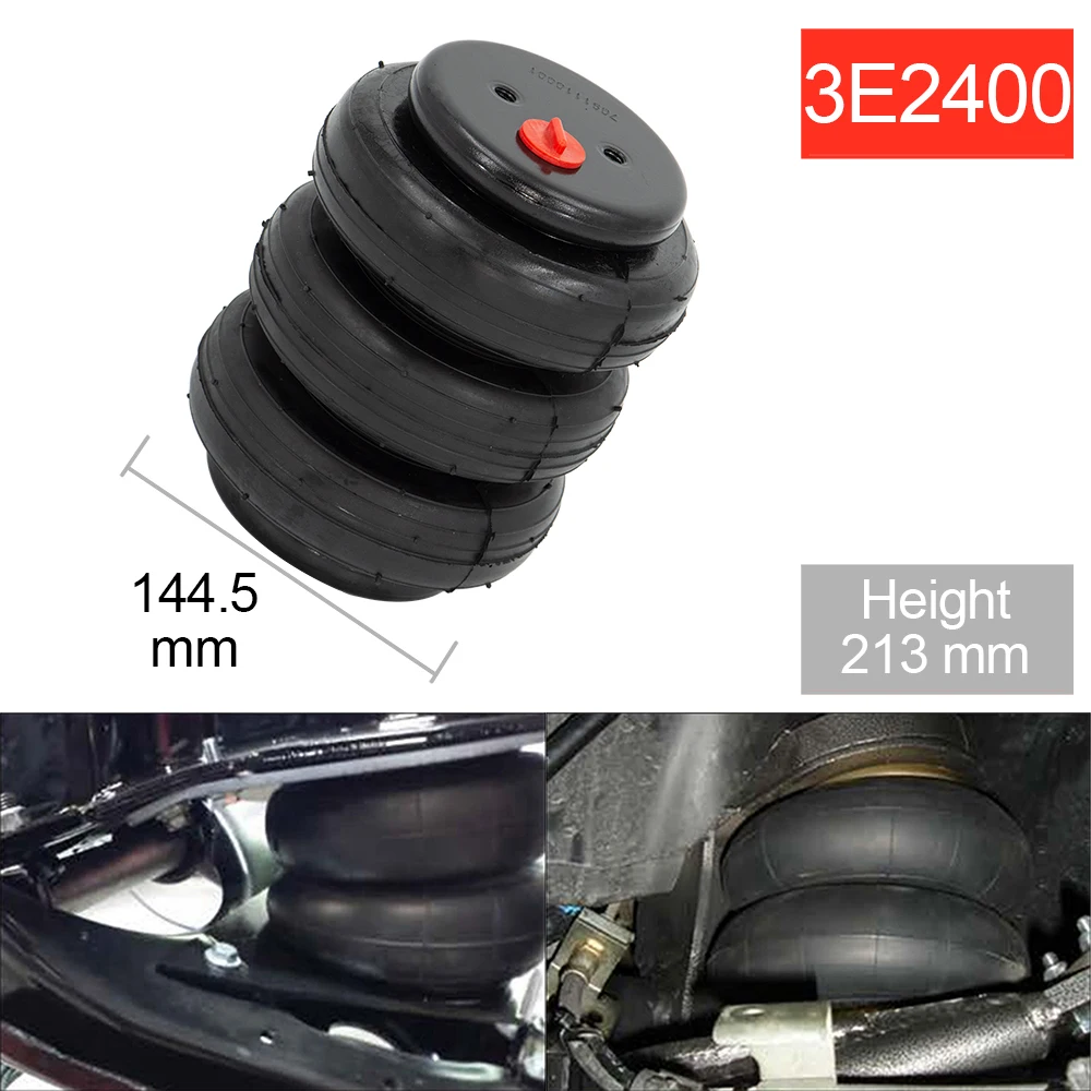 2PCS-3E2400 Air Suspension Shock Absorber Airspring Bellow Rubber Airspring Air ride Shock Absorbe For Truck or Pickup Truck