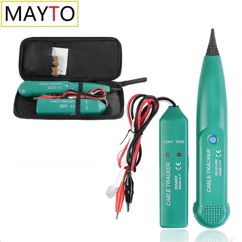 Professional MS6812 LAN Network Cable Tester Telephone Phone Wire Tracker Tracer for UTP STP Cat5 Cat6 Line Finder