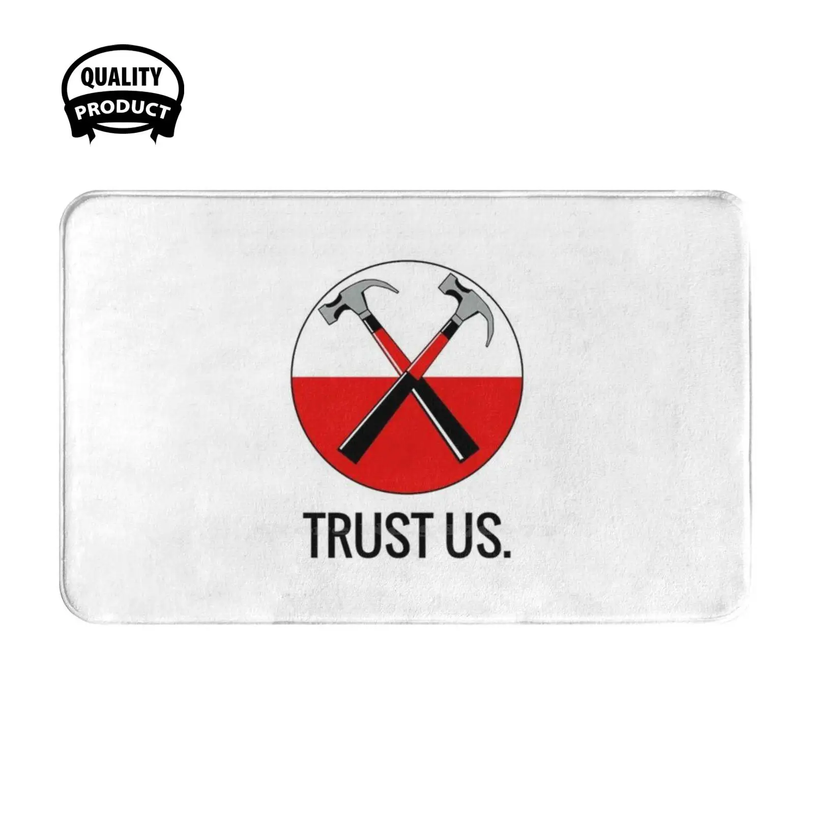 Trust Us Worn Soft Cushion Home Carpet Door Mat Car Rug The Wall Hammers Worn Progressive Psychedelic Music Roger Waters David