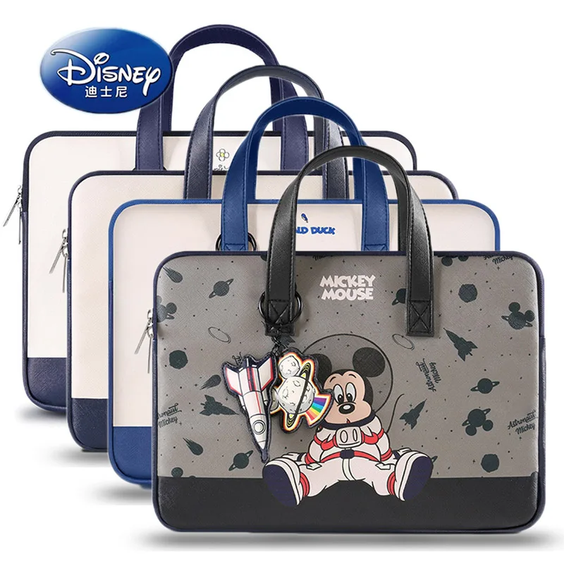 Disney PU Leather Laptop Bag Cartoon Mickey Mouse 13 14 15 Inch Notebook Bag Sleeve For Apple Huawei Lenovo Macbook Case Handbag