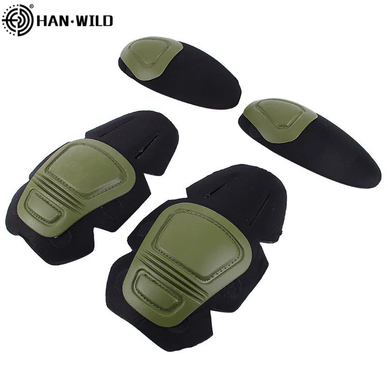 Tactical Knee&Elbow Protector Pad for Paintball Airsoft Combat Uniform Military Suit 2 Knee Pads&2 Elbow Pads Just Hunting Suit