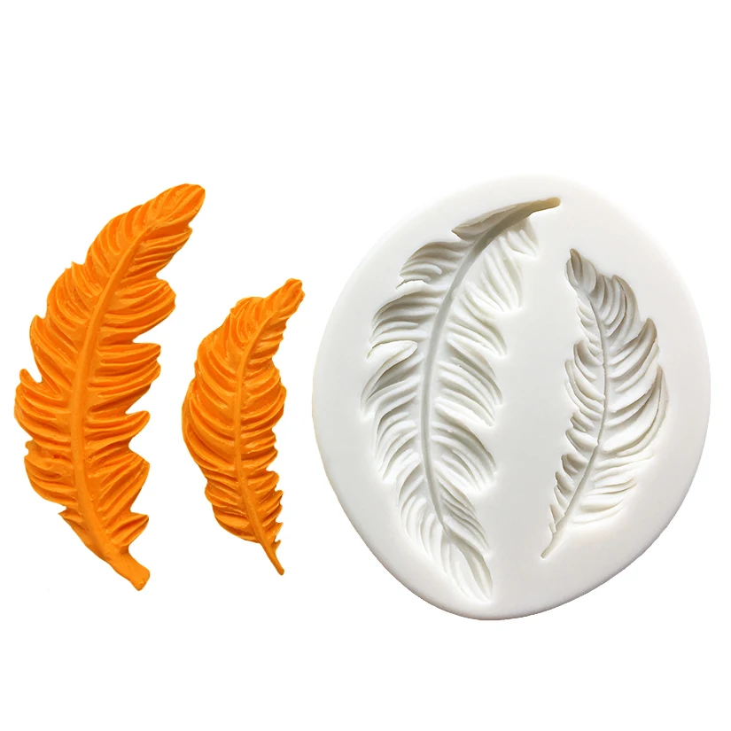 Feather Silicone Sugarcraft Cupcake Baking Mold Fondant Cake Decorating Tools