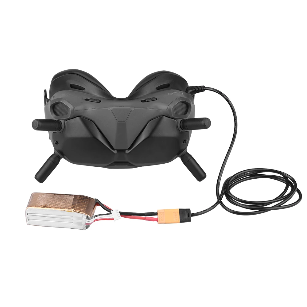Cable de alimentación para DJI FPV Goggles V2 XT60, Cable de carga XT60 a CC, línea de conexión para DJI FPV Combo RC Drone, accesorios para gafas