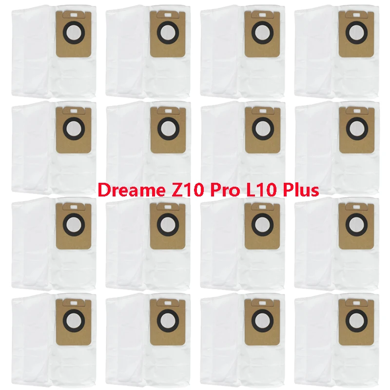 Sacs de poussière jetables de remplacement pour aspirateur robot Dreame L10 PLUS/ Z10 Pro, pièces de rechange