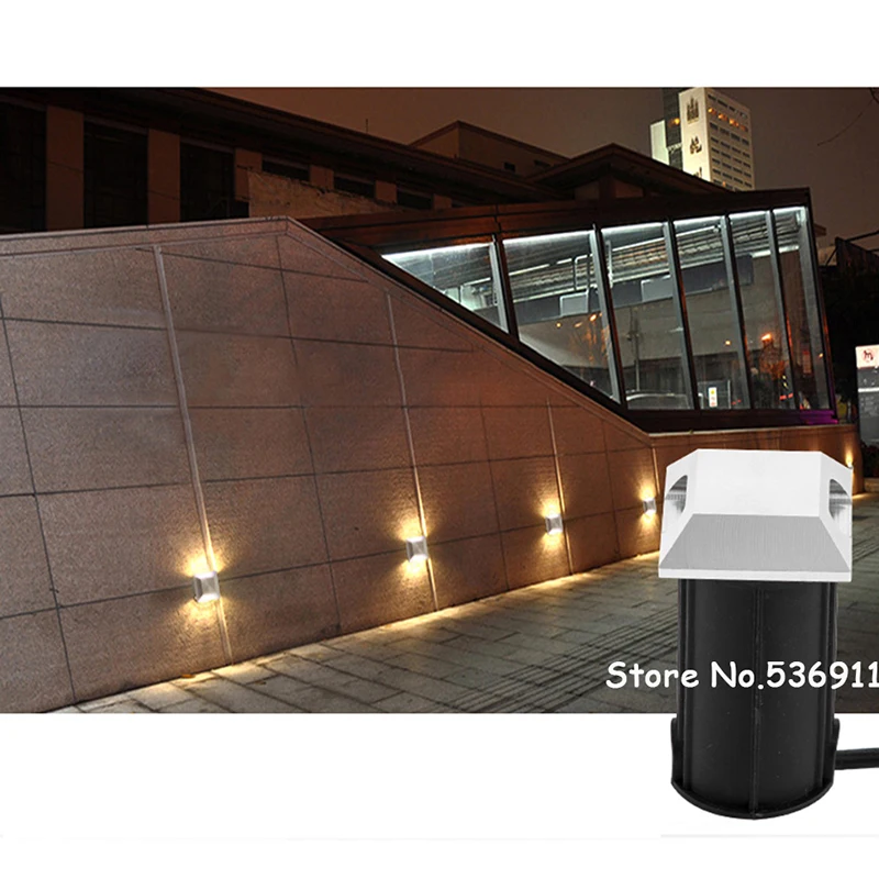 Led Underground Lamp Outdoor Waterproof IP67 Embedded Ground Spotlight Side Light Ground Light Garden Villa Step Landscape Light