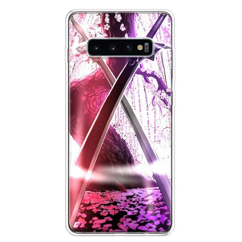 Sword Art Online kirito and asuna For Samsung Galaxy S24 S23 S21 S22 Ultra S10 Plus S20 FE Phone Case S10E S8 S9 + Housing Shell