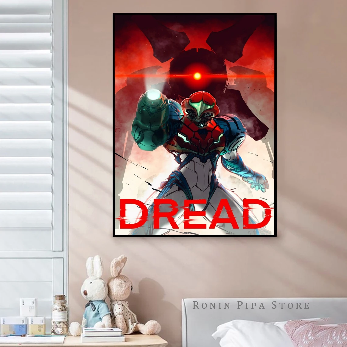 Super Metroid Dread Game Poster Art Print Canvas Painting Wall Pictures Living Room Home Decor (No Frame)