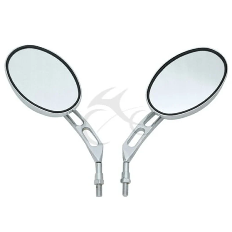 

Motorcycle 10mm Side Rear View Mirrors For Honda Suzuki Kawasaki Chopper