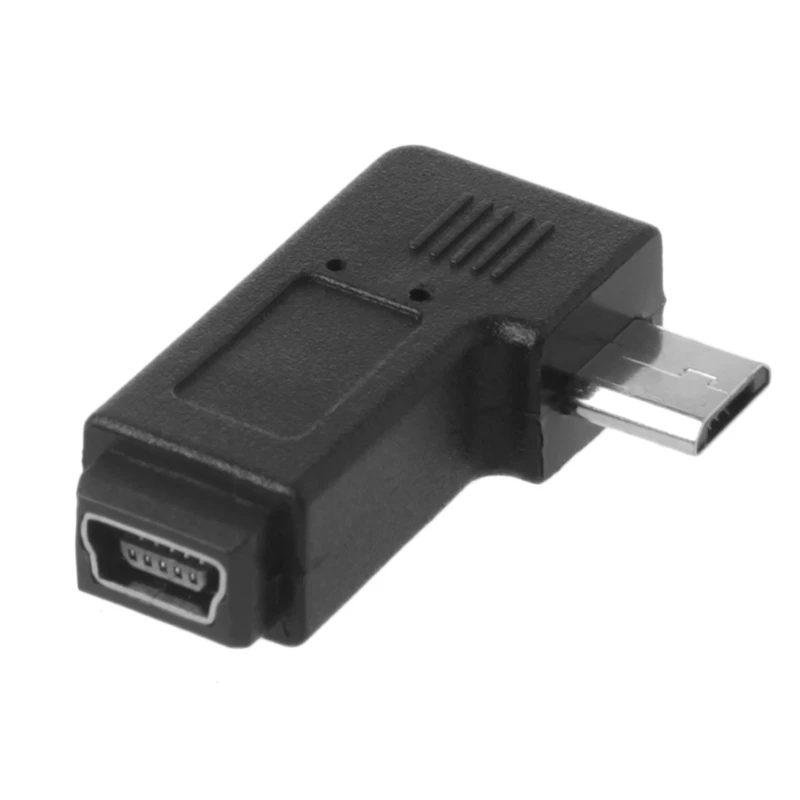 Brand New and High Quality  Qianqian56 90° Left & Right Angled Mini USB 5Pin Female To Micro USB Male Data Sync Adapter