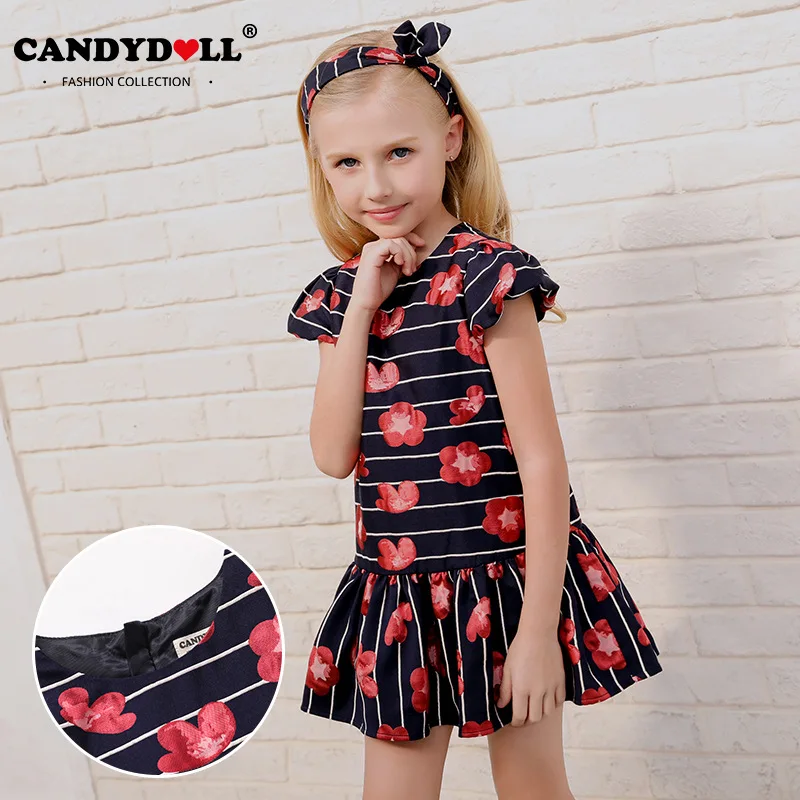 

CANDYDOLL Autumn new children's dress High-end jacquard girl dress European and American wind boy dress cute sweet