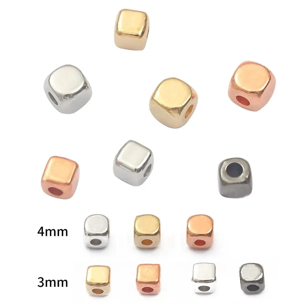 200-600pcs 3/4mm CCB Plastic Beads Square Seed Beads Bulk Loose Spacer Beads For Jewelry Making DIY Earrings Bracelet Necklace