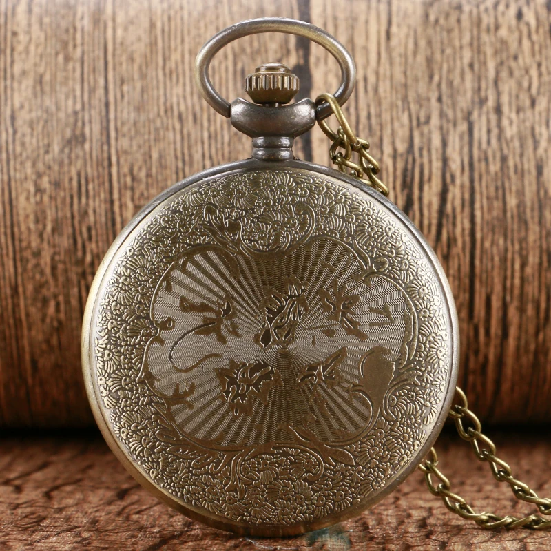 Twelve Constellation Theme Quartz Pocket Watches Vintage Collection Birthday Unisex Gifts Retro Bronze Pendant Necklace Clock