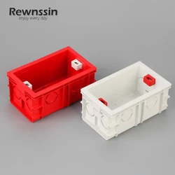 Wall Embedded AU US 120 154 197 Red White Power Socket Switch Cassette Hidden Junction Box Internal Installation Box