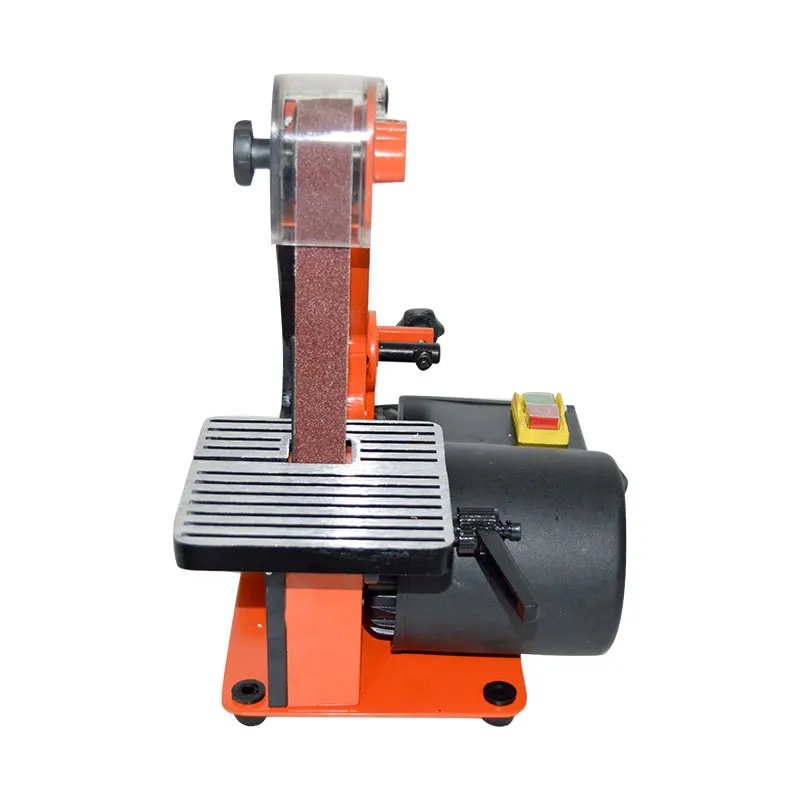 Vertical Belt Sander Woodworking Metal Grinding/Polishing Belt Size 25x762mm Work Table Size 130x130mm 350W Copper Motor 762