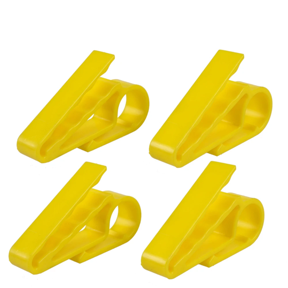 5 Pcs Yellow Plastic Golfer Cigars Cigarette Holder Clips Portable Bottle Golf Clamp Accessories Golf Training Aids