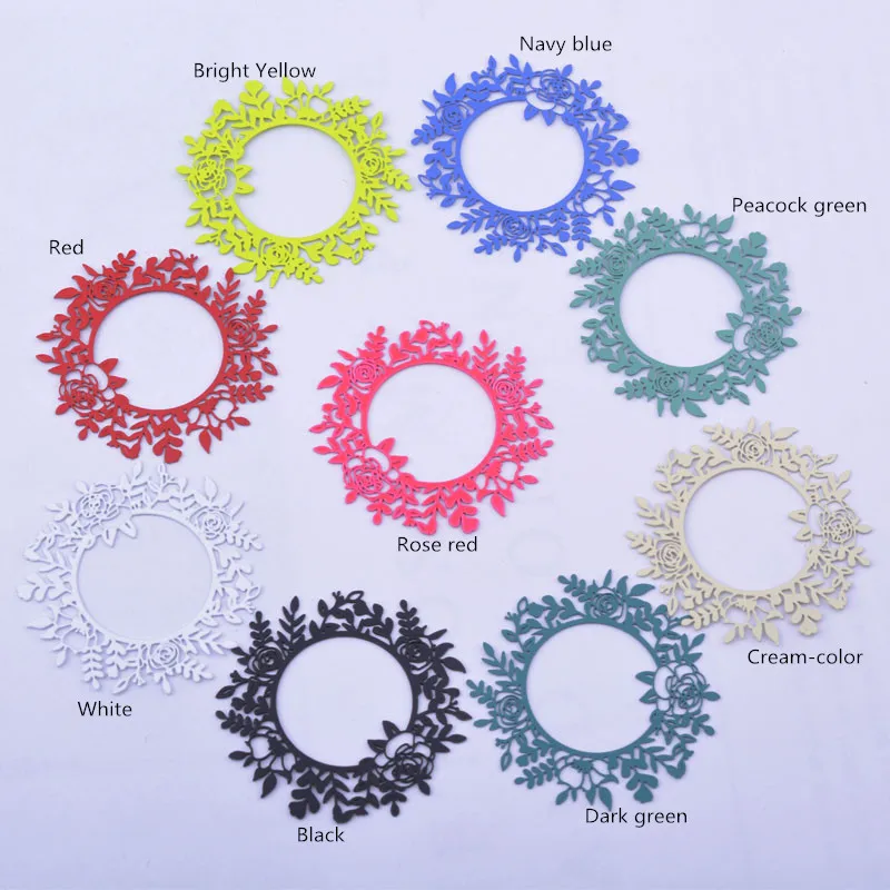 30 Stück AB6635 35*33mm Messing Runde Blumen-Anhänger Ohrring Schmuckzubehör – Detail 1