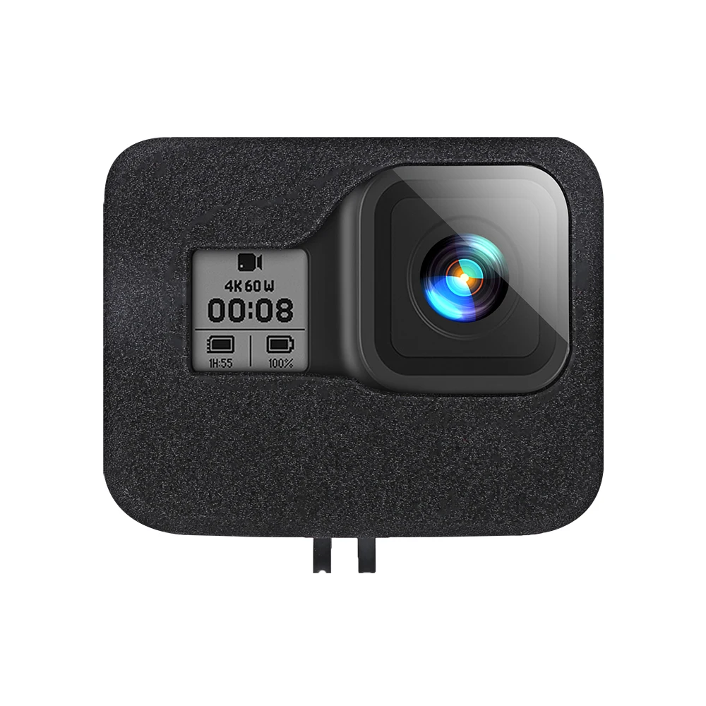 바람막이, 바람 소음 감소 스폰지 폼 케이스 커버, 고프로 히어로 8 블랙 카메라 Go Pro 8 용, 폼 액세서리