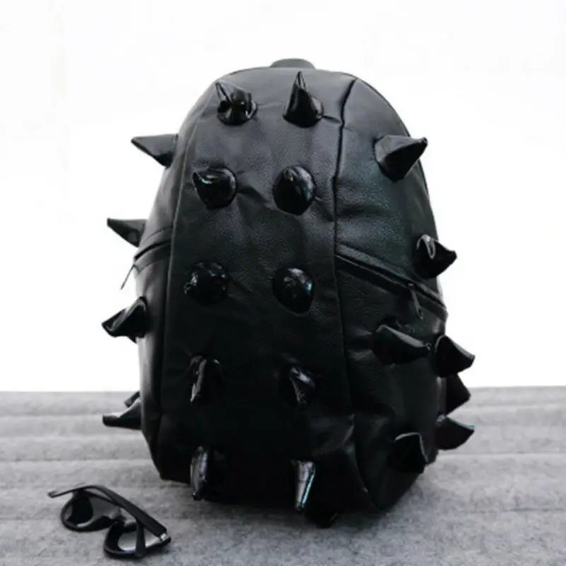 Boy Girl Hedgehog Spike Backpacks Spiky Punk Shoulder Bags School Bookbags