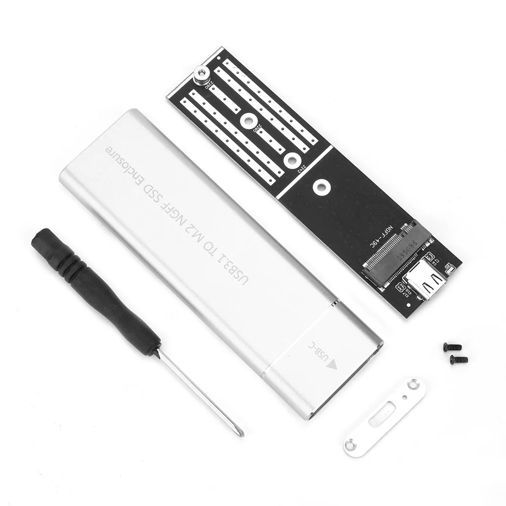 سبائك الألومنيوم الخارجية سد القرص الصلب الضميمة صندوق ، نوع C إلى M.2 نغف B مفتاح سد صندوق ، أوسب 3.1 الجنرال 1 ، 6Gbps