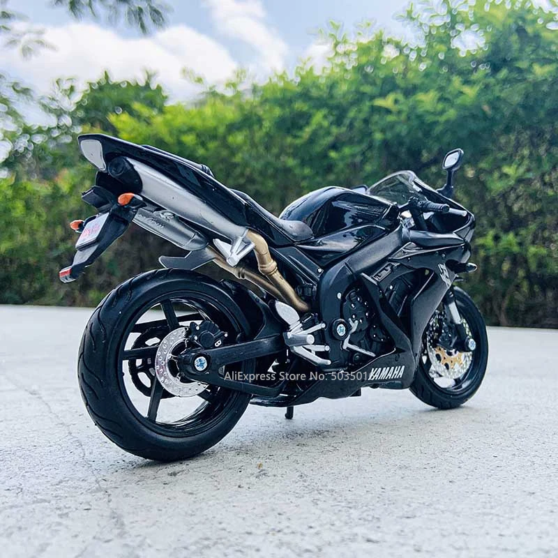 Maisto 1:12 Yamaha YZF-R1 black Factory Edition Static Die Cast Vehicles Collectible Motorcycle Model Toys