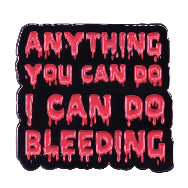 This gorgeous glitter feminist pin will bring you a good luck on achieving wonders when on your periods.