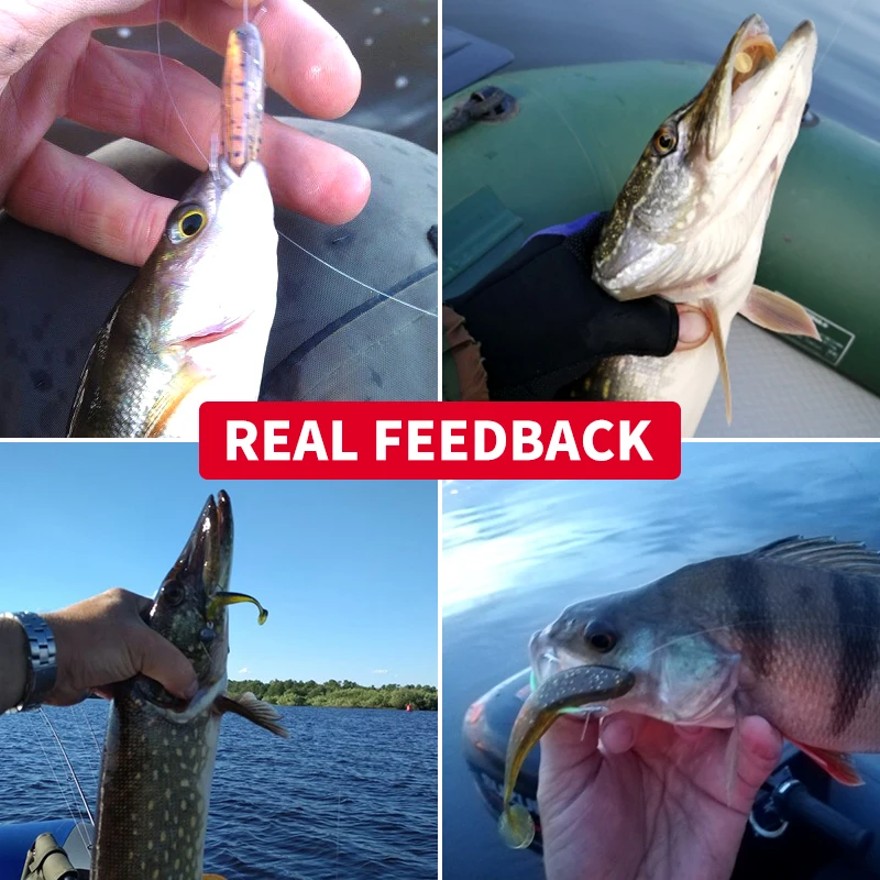 Meredith 5-13cm Wobblers Fishing Lures Easy Shiner Swimbaits Silicone Soft Bait Double Color Carp Artificial Soft Lure