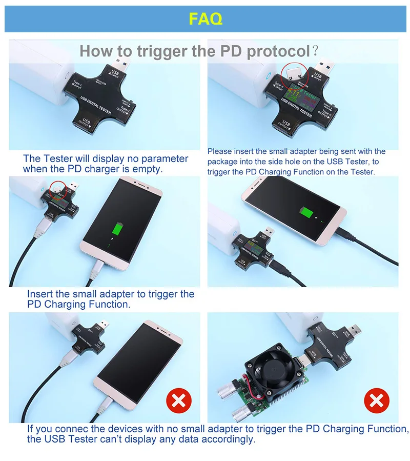 12 w 1 USB Tester DC woltomierz cyfrowy prąd napięcie type-c PD 6.5A miernik Amp amperomierz wykrywacz Power Bank ładowarka wskaźnik