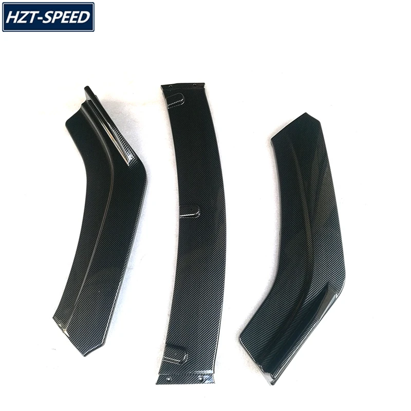 3 pezzi splitter ABS nero pala Spoiler paraurti anteriore labbro per Hyundai Verna Reina Accent 2010-2019