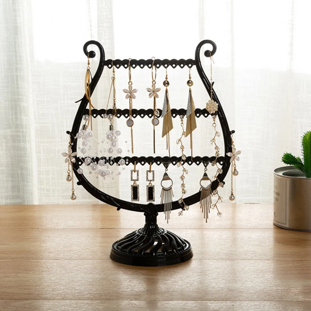 Creative Wine Cup Shape Earrings Bracelet Storage Shelf Jewelry Display Holder Ear Stud Stand Antler Tree Jewelry Organizer