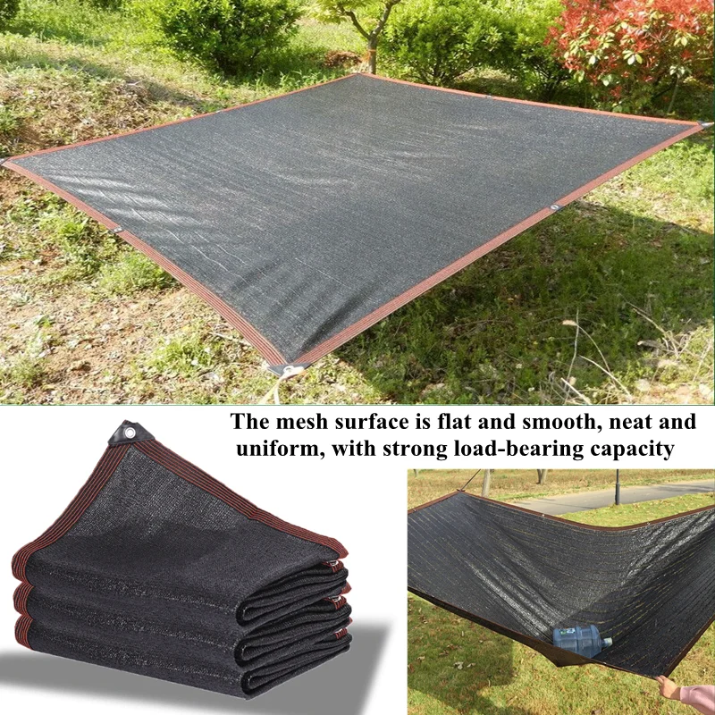 Filet d\'ombrage noir anti-UV HDPE à 3 broches, pour jardin, balcon, plantes succulentes, piscine extérieure, bâche de voiture