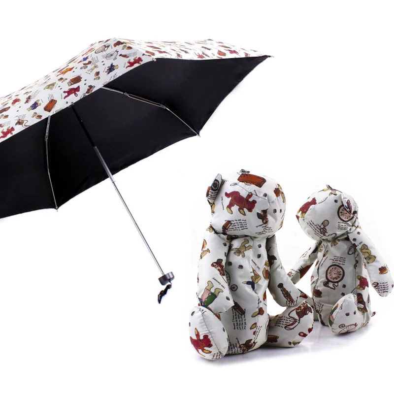 LIKE RAIN Quality Mini Umbrella Pocket Portable Travel Umbrellas Rain Women Small Fashion Folding Cartoon Dragon Umbrella UBY12