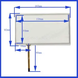 Nuovo Touchpad 7 pollici 4 linee 165*92 per Kenwood DNX 4230 lettore DVD per auto navigazione GPS Touch Screen Digitizer sensore di vetro