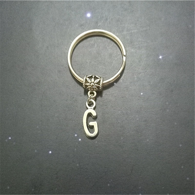 Initial Keychain Keyring Initial Keyring Handmade Keychain Pendant, Name Gift, Letter Keychain