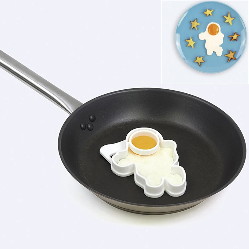 Egg Mold Silicone Astronaut Shape Space Fry Egg Frame Ring Kitchen Baking Tool Durable Cooking Toolfood-safe Silicone