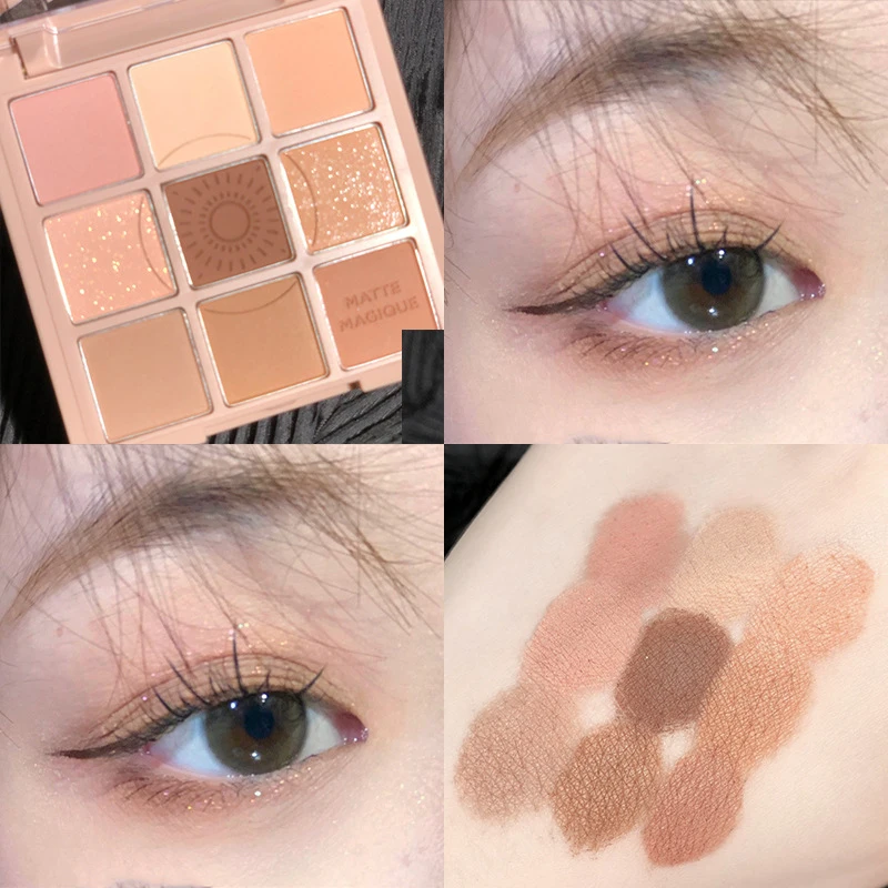 Palette polyvalente de couleurs vibrantes transparentes, facile à mélanger, article tendance, look personnalisé, ton de terre, maquillage ChimMakeup