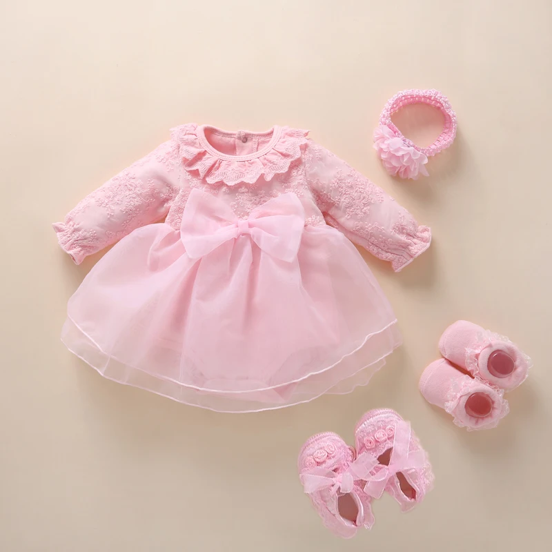 New Born baby girl clothes&dresses cotton princess style baby baptism dress 2019 infant christening dress vestidos 0 3 6 months