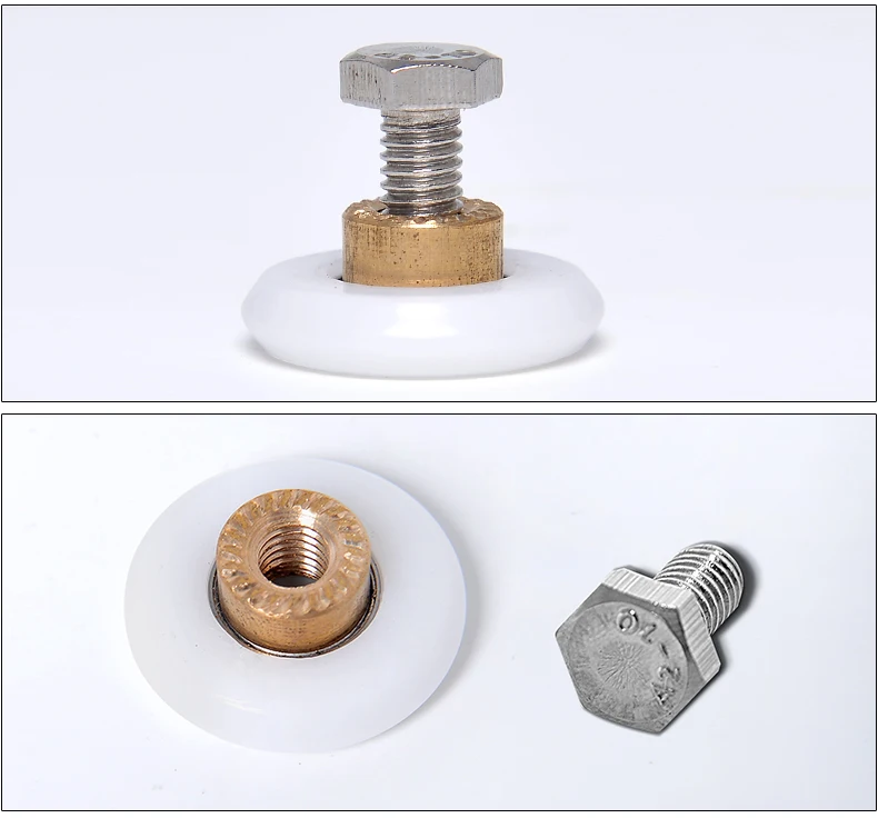 5pcs 19/23/25/27mm Diameter sliding Shower Door Replacement Wheel Roller casters furniture castors Runners Wheels