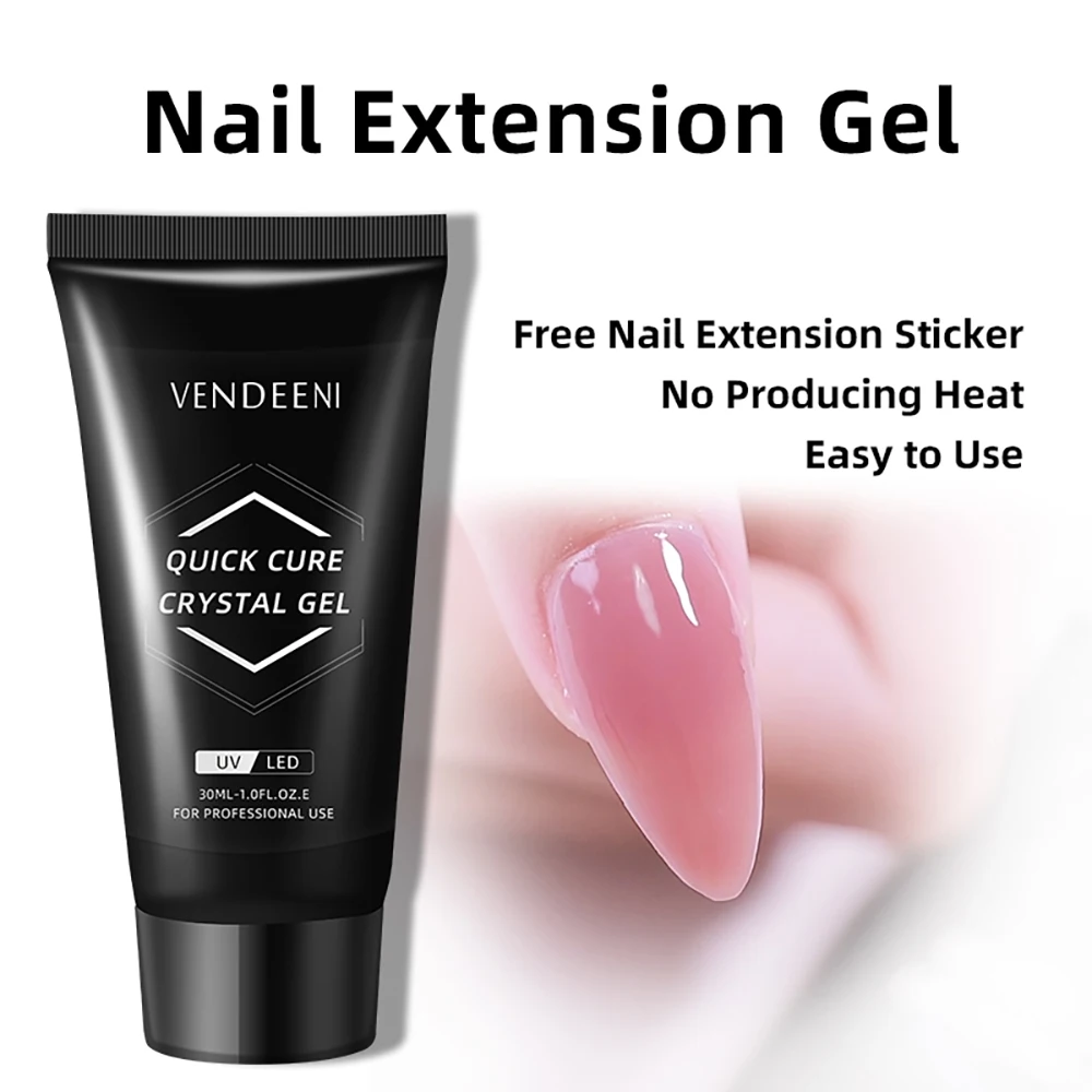 

Vendeeni 30ml Poly Nail Gel Polish For Nails Extension Finger Manicure Nail Art Acryl gel Varnish hybrid Poly UV Extension Gel