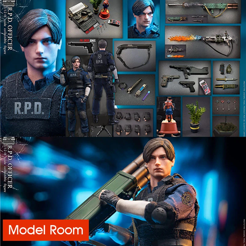 

2023 Q2 LIMTOYS LiMiN 1/12 Police Officer RPD LEON Figure Model S Version 6'' Male Soldier Action Doll