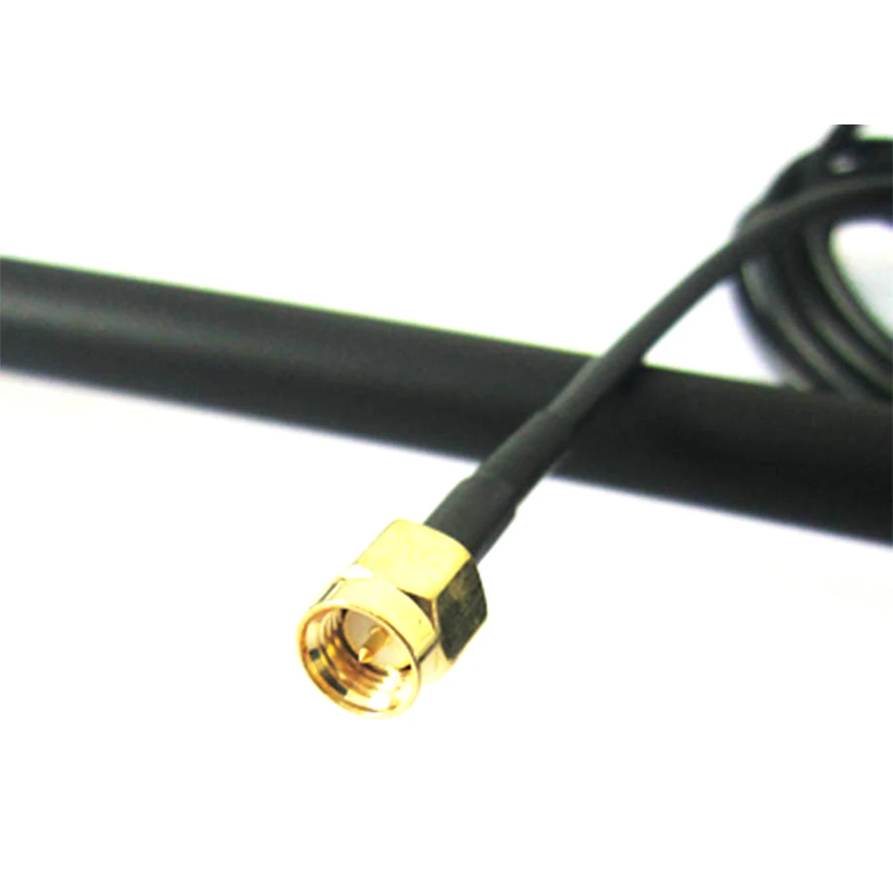 Antena com conector macho SMA, Omni Screw Radio, Cabo de extensão, Novo, 433MHz, 3dBi, 250mm, 1Pc