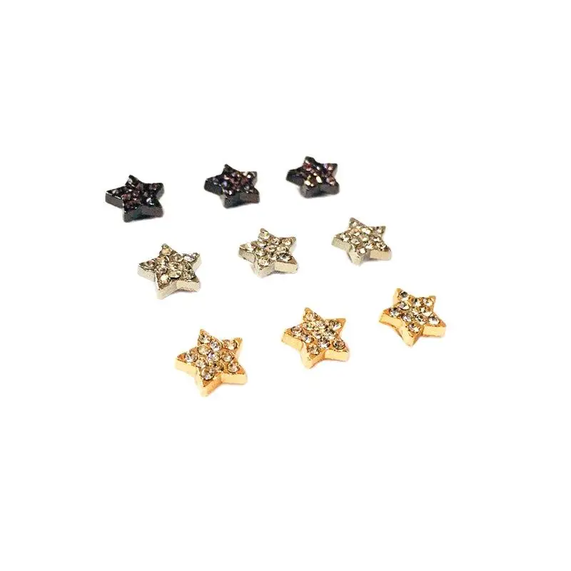 Small Five Point Star Pentacle Rhinestone Rivets Punk Cap Stud Leather Craft Walle Belt Bag Hat Shoe Clothes Trims Accessories