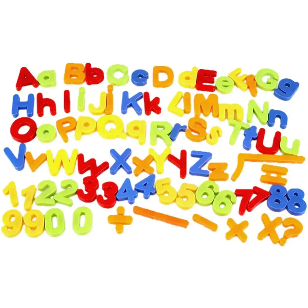 26Pcs Lower/Upper Case Alphabet Letters Number Fridge Magnet Kid Learning Toy The Fridge Magnetic Letters and Numbers Stickers