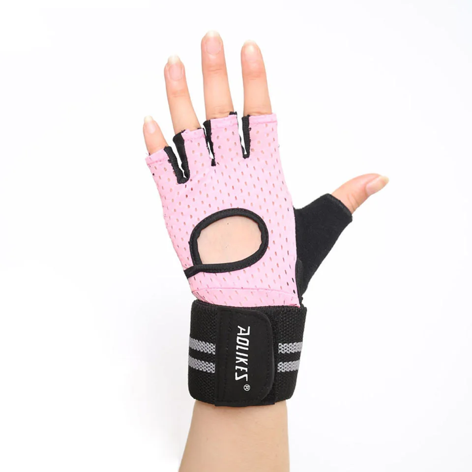 Breathable Shockproof Gym Gloves for Men and Women, Fitness Gloves, Bodybuilding Dumbbell, Weight Lifting, Cycling Sport Gloves