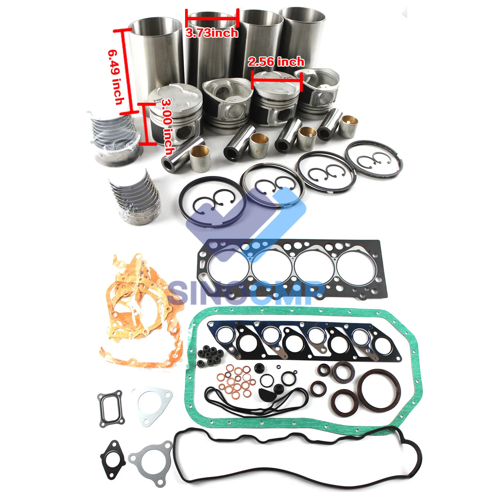 motor reconstruir kit para hyundai hc2035h1 h100 md997248 10070300 md112531 empilhadeira 2231142855 22311 4026 d4bb 01