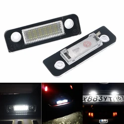 2pcs No Error Car 18LED Number License Plate Light Lamp For Ford Fiesta MK5 2001-2008 Fusion 2001-2011Mondeo MK2 1996-2000