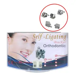 Dental Orthodontic Brackets Self ligating Braces For Teeth 018 022 Roth MBT 345 Hooks With Tool Dentist Self-trace