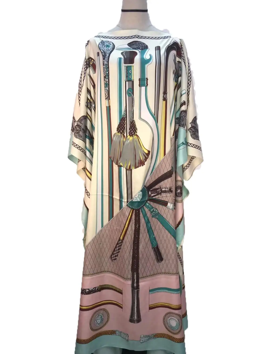 Plus size fashion printed Kaftan Bohemian Printed Loose Beach Dresses Dashiki African loose Abaya Robe clothes African clothes